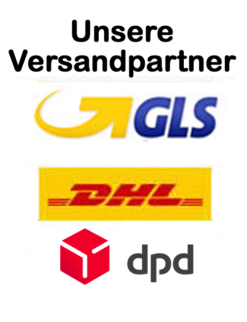 Unsere Versandpartner GLS DHL DPD