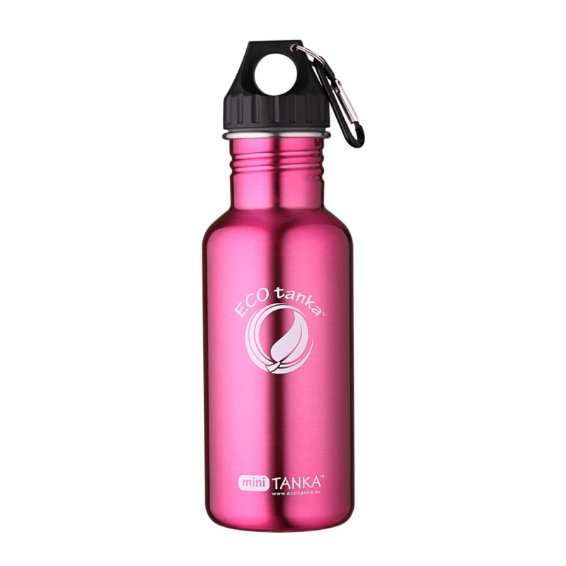ECOtanka 0,6l miniTANKA Pink – Edelstahl Trinkflasche für Kinder