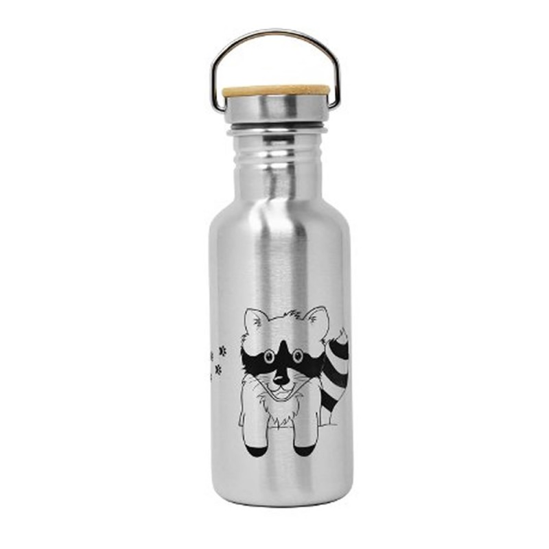 ECOtanka Limited Edition Racoon 0,6l miniTANKA – Edelstahl Trinkflasche für Kinder