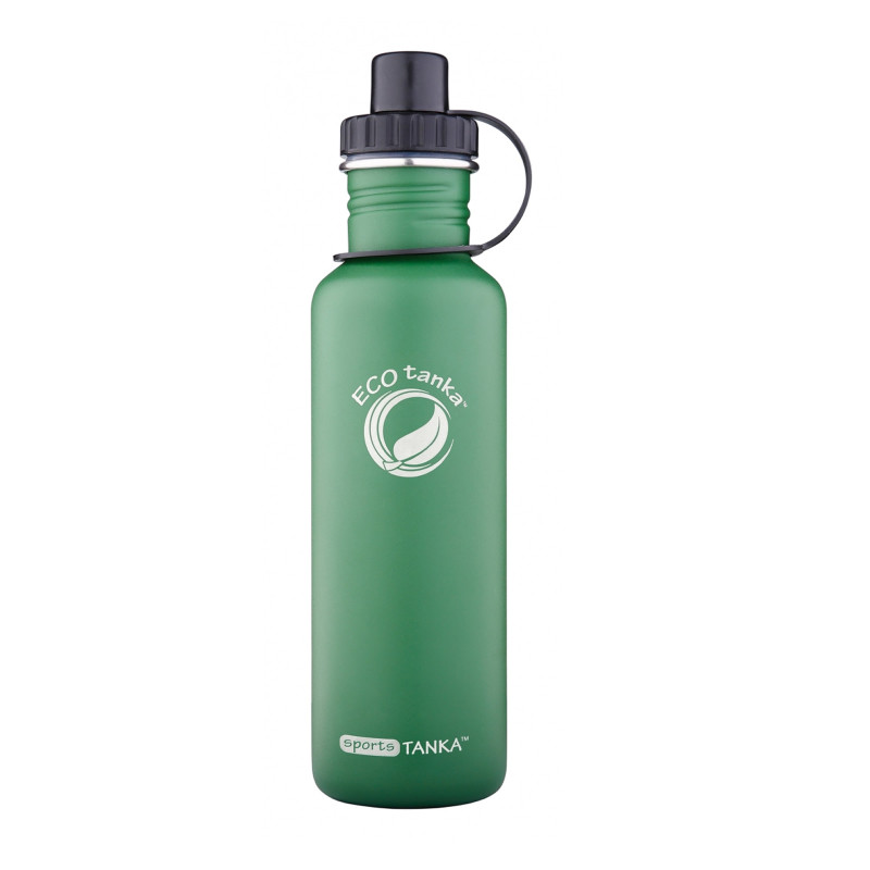 ECOtanka 0,8l sportsTANKA Retro-Grün – Edelstahl Sporttrinkflasche