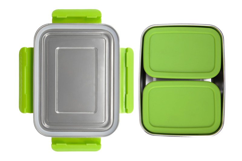 ECOtanka lunchBOX 2,0l mit Verschlussrahmen und 2 pocketBOX